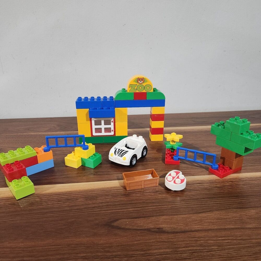 Lego Duplo 6136 My First Zoo Incomplete Replacement Pieces Car Fence Blocks